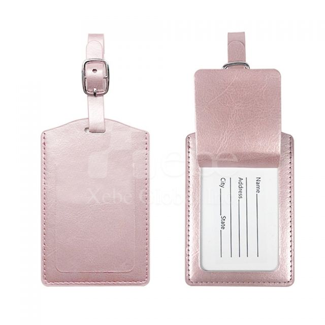 pink custom luggage tags
