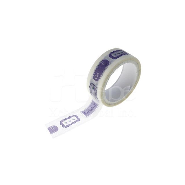 customized purple washi tape