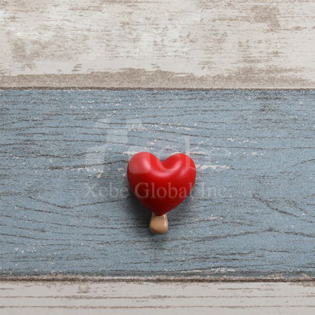 red heart 3D custom fridge magnet