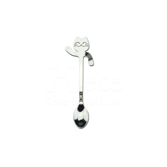 custom metal cat teaspoon