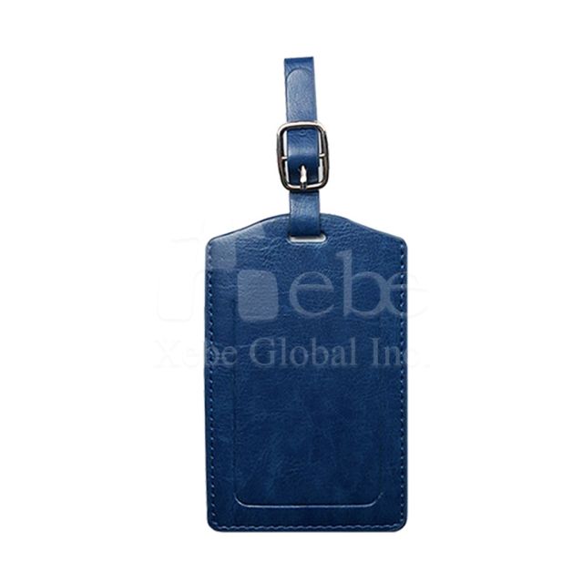 dark blue custom luggage tag