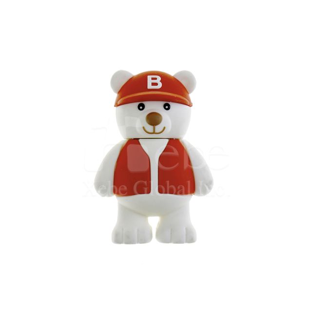 white bear 3D customized USB