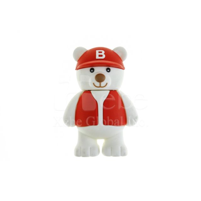 white bear 3D customized USB