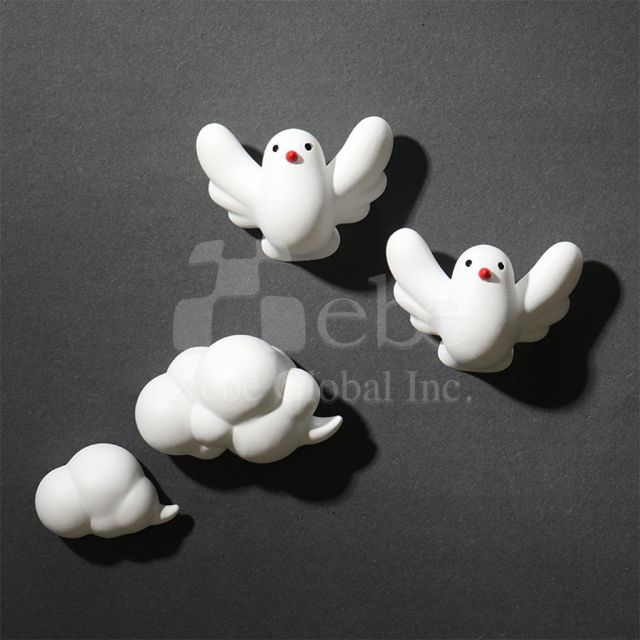 white pigeon custom fridge magnet