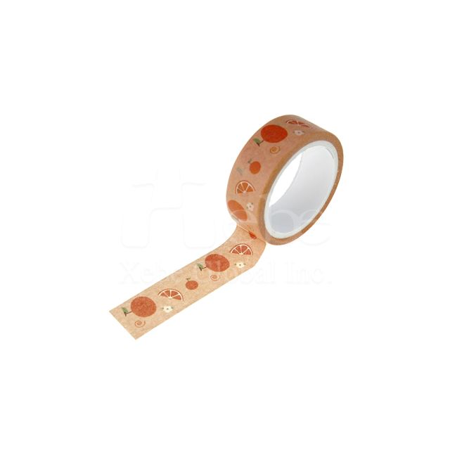 orange custom washi tape 