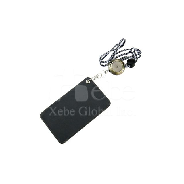 black customized card holder