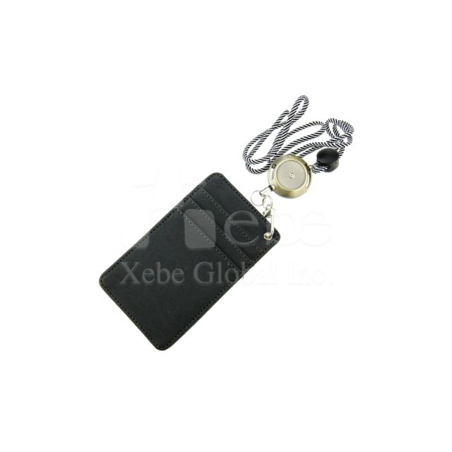 black customized card holder