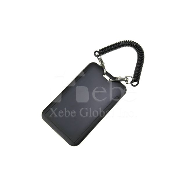 black luggage tag