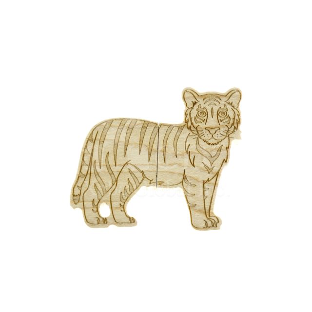 wooden tiger USB