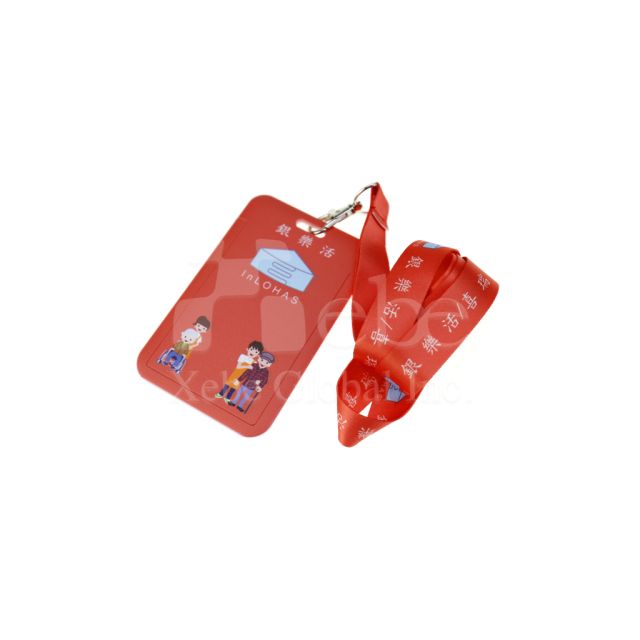 silver haired customized card holder
