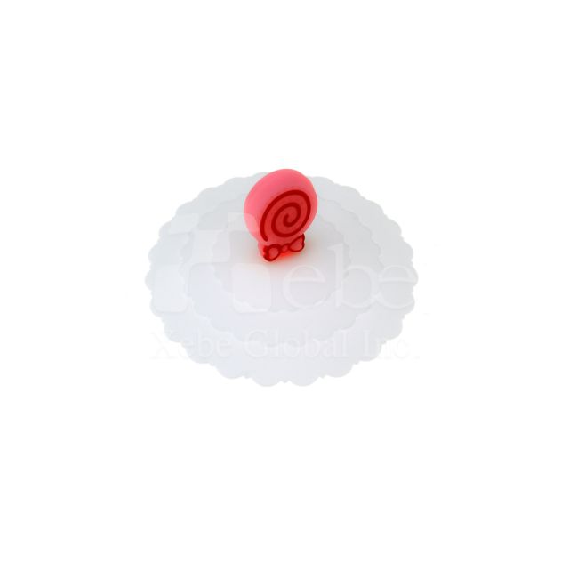 curly shaped cup lid