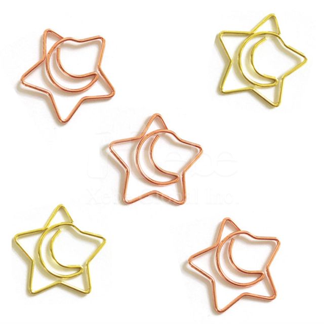 star moon paper clip
