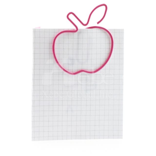 apple customized paper clip