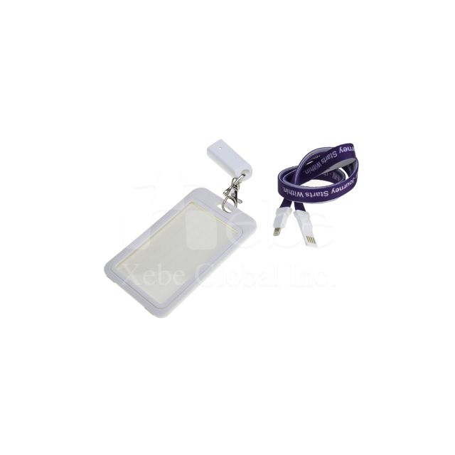 card holder usb charging cable