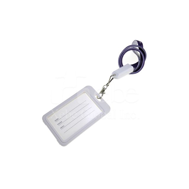 card holder usb charging cable