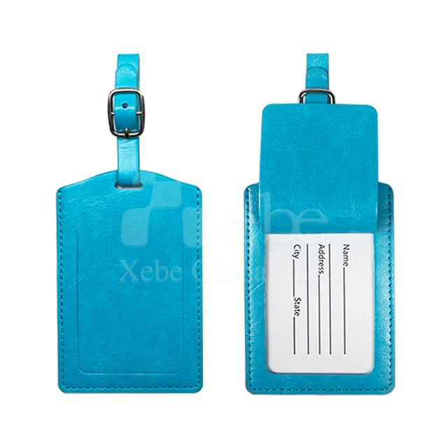 bright blue customized luggage lag