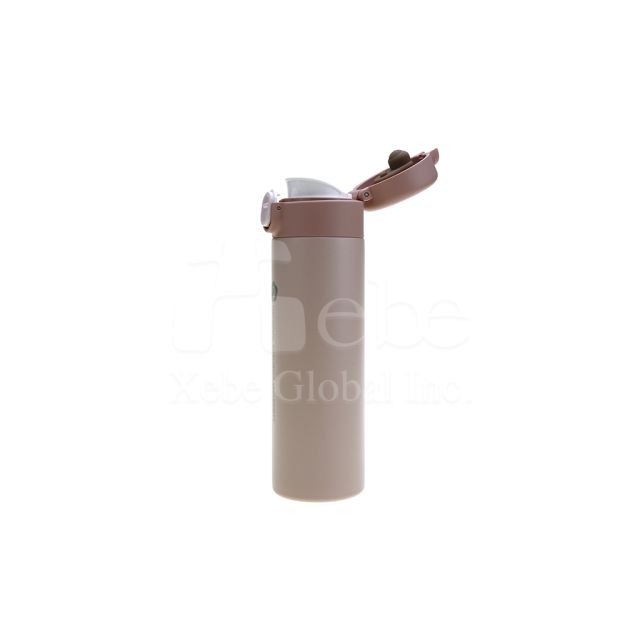 customized rose flip cover thermos cup