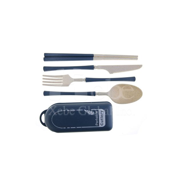 navy blue detachable flatware