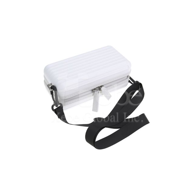 pure white customized overnight bag
