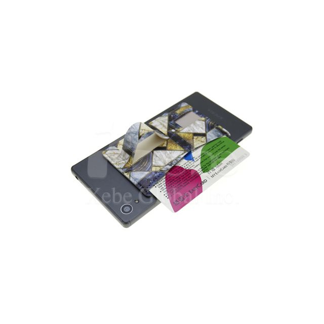 marble splicing cellphone ring stand card holder