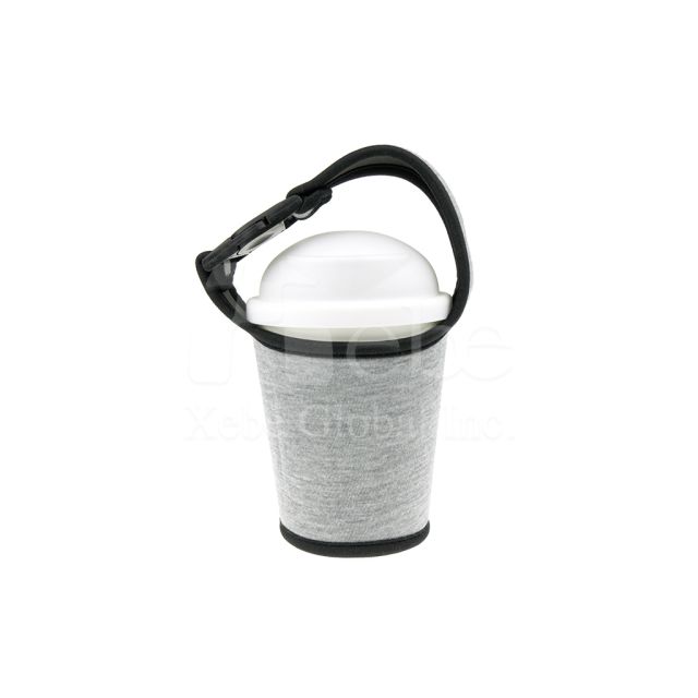 gray customized buckle cup sleeve bag
