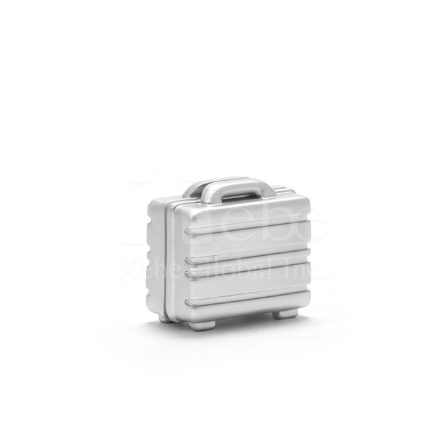 silver suitcase magnet