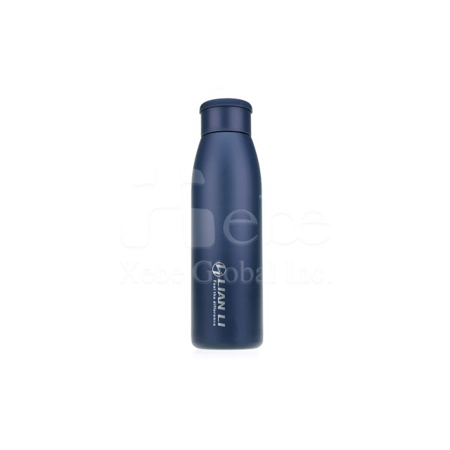 Dark blue pull tab customized bottle