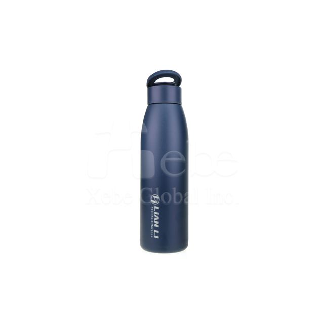Dark blue pull tab customized bottle