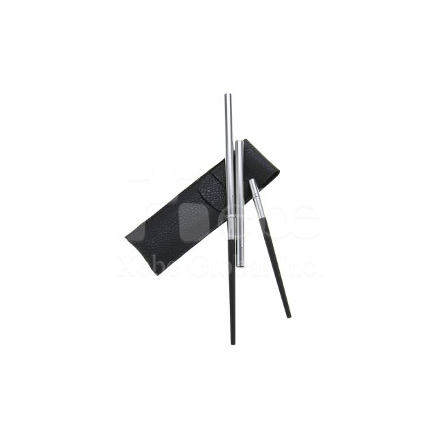 leather case customized eco friendly chopsticks