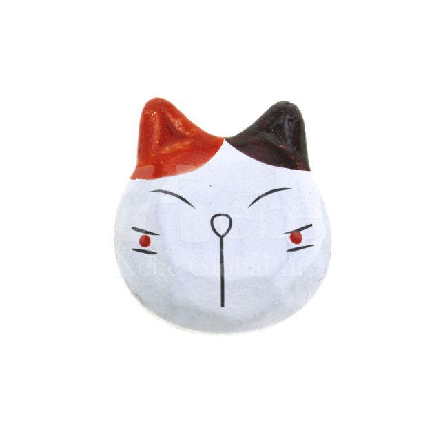 cat shaped 3D fridge magnet