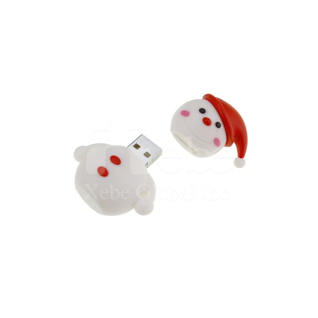 Snowman customized flash drive