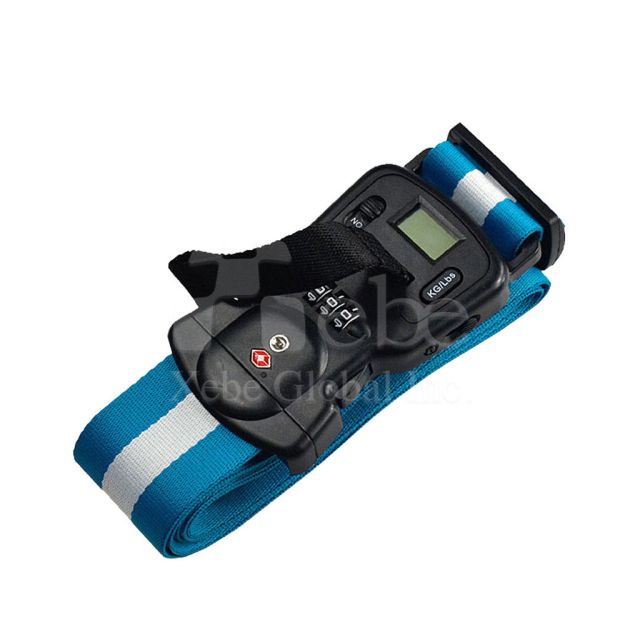 simple luggage strap with TSA approved lock and weighting scale