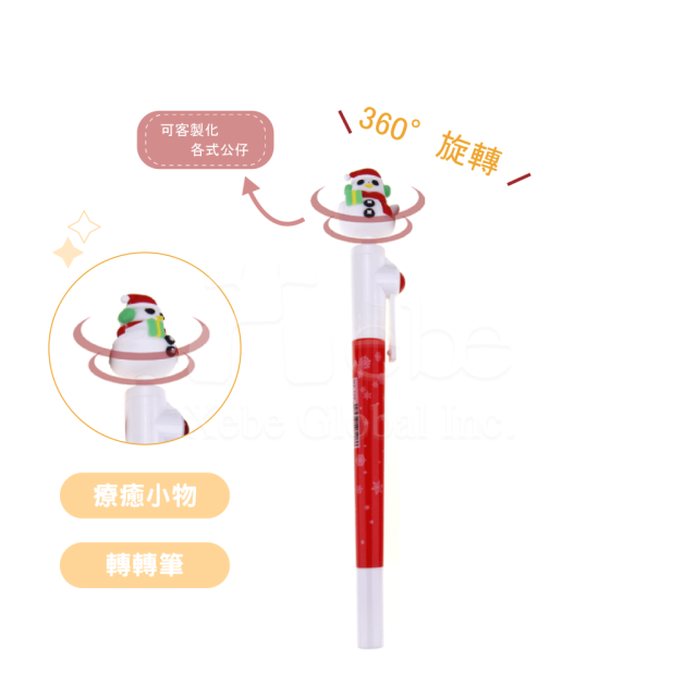 christmas snowman pen