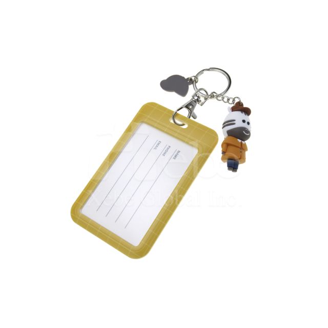 childlike and cute zebra card holder