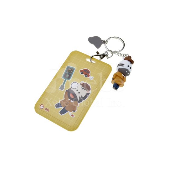 childlike and cute zebra card holder