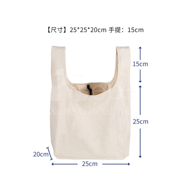 milk gray foldable shopping bag
