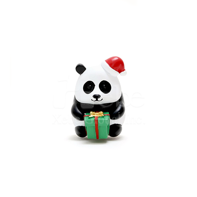 christmas panda shaped magnet