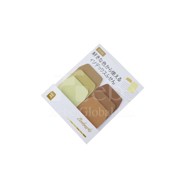 warm colors sticky notes set
