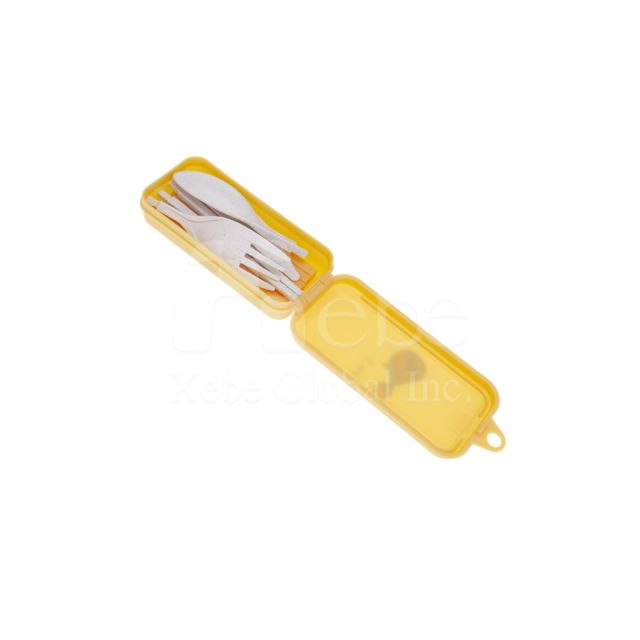 light yellow foldable flatware