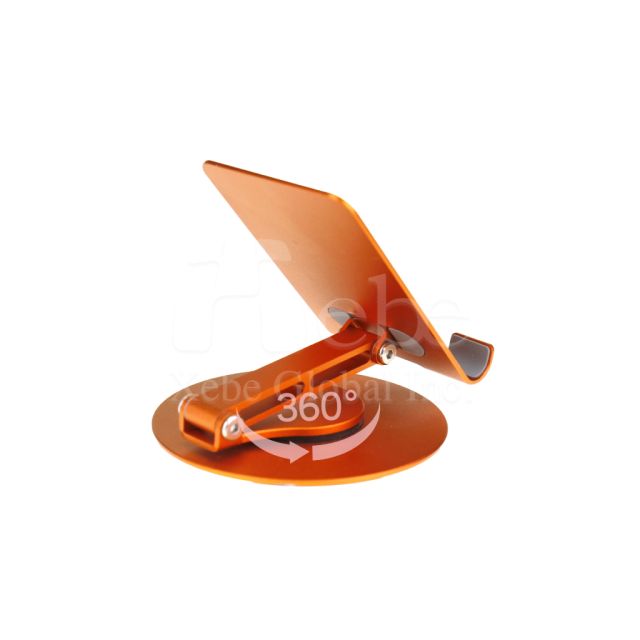 bright orange spin phone holder