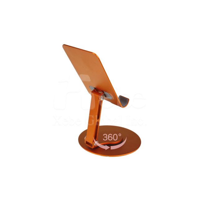 bright orange spin phone holder