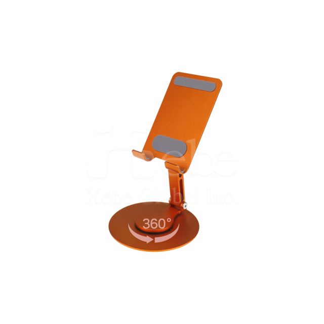 bright orange spin phone holder