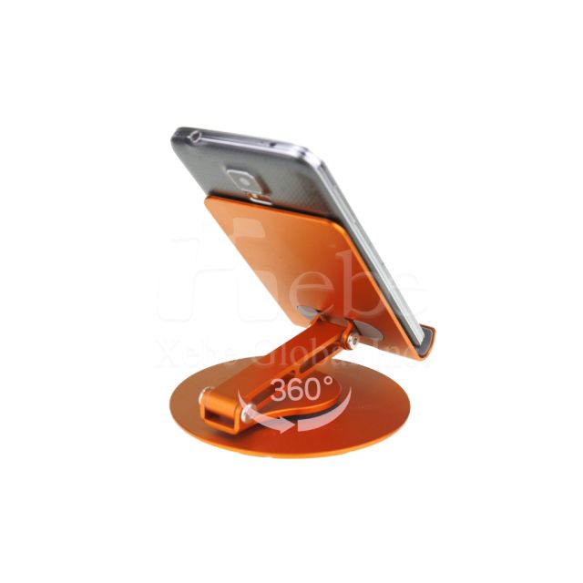 bright orange spin phone holder