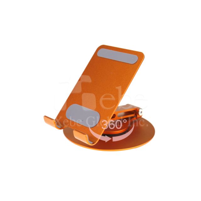 bright orange spin phone holder
