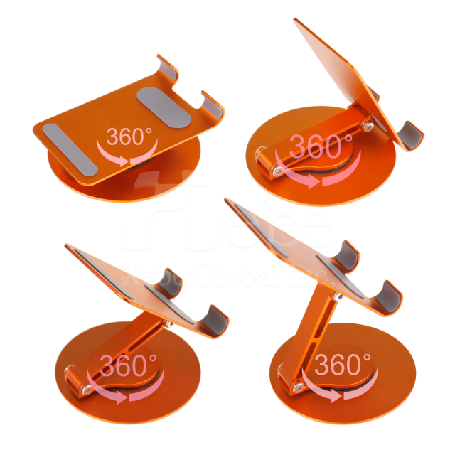 bright orange spin phone holder