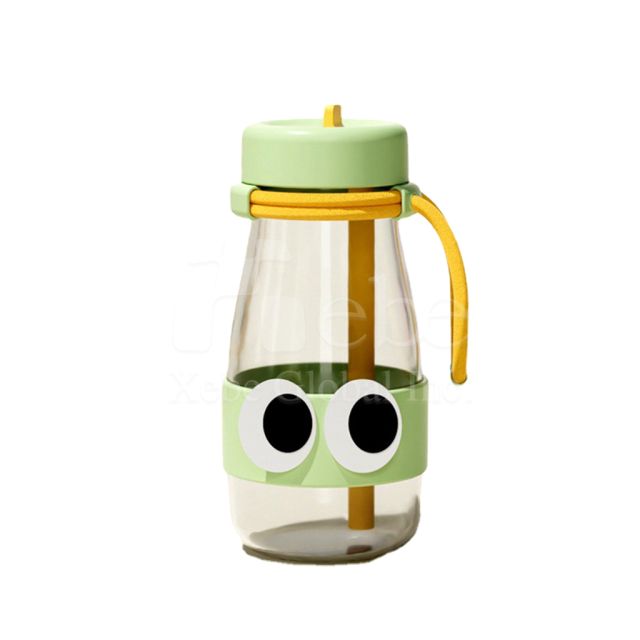 glass straw bottle