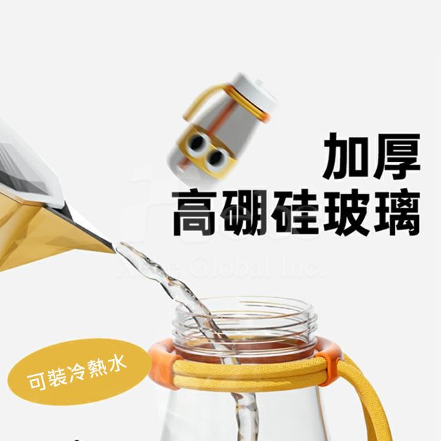 glass straw bottle