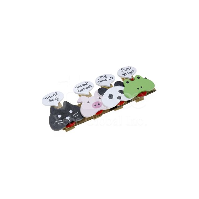 pink pig message holder shape magnet