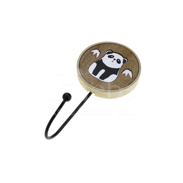 chubby panda hook fridge magnet