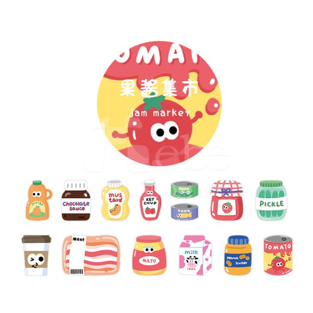 customized sticker paper tape